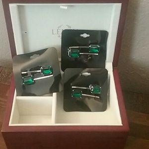 Emerald Green Gemstone Hair Pin set
